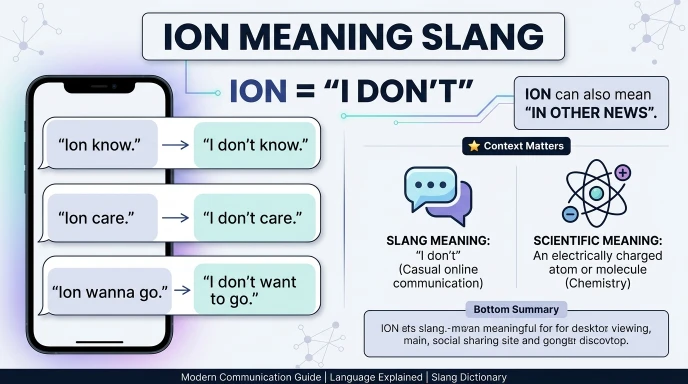 ion meaning slang